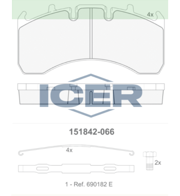 JUEGO PASTILLAS DE FRENO...
